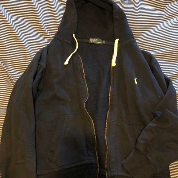 Polo Ralph Lauren Other - Polo Fleece Hoodie (Navy Blue With Yellow Pony)